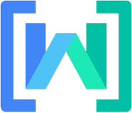 Blue and Green W logo